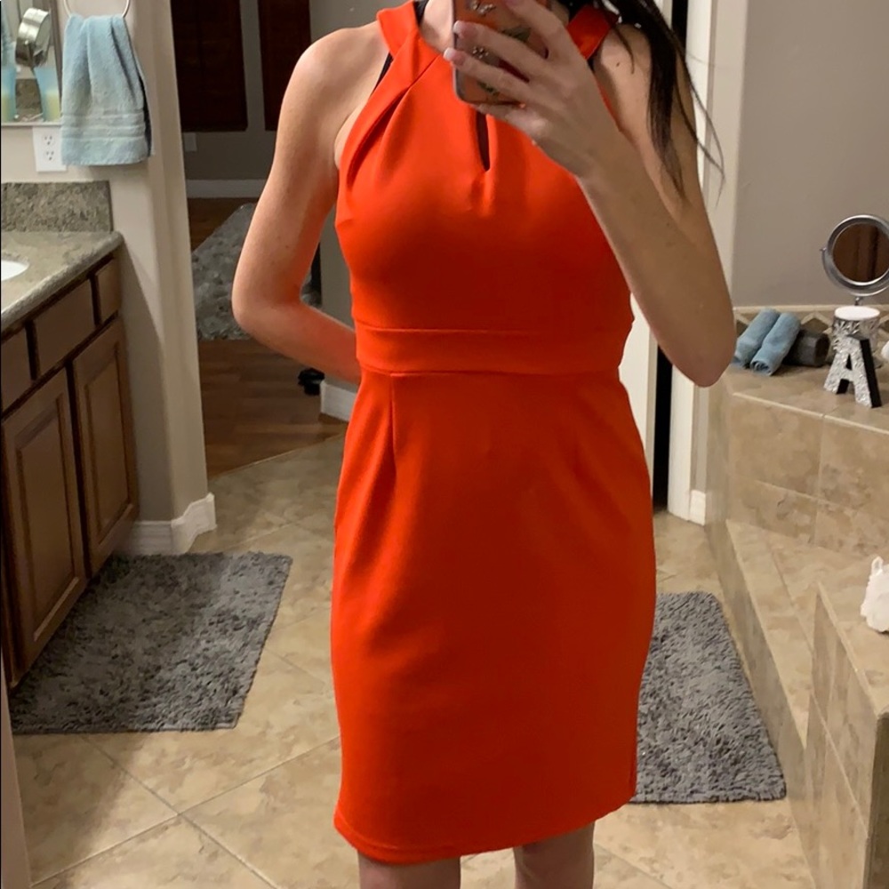 Bright Orange 🍊 Cocktail Dress 👗
